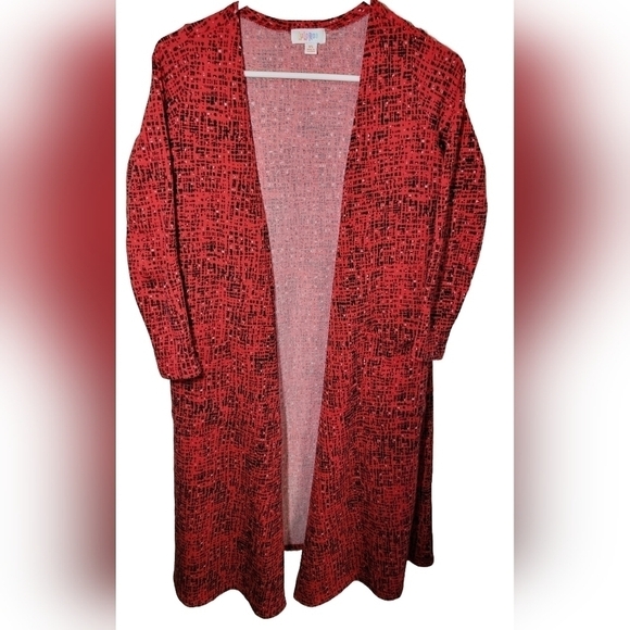 LuLaRoe Sarah Cardigan in red size XS - Picture 1 of 6
